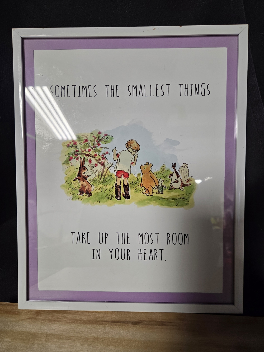 Purple Framed Inspirational Nursery Art Print - Unknown Brand